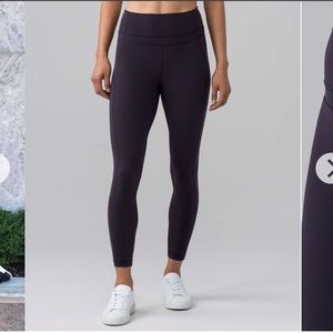 NWT Lululemon pushing limits tight 25 boysenberry